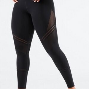 Fabletics High-Waisted SculptKnit Open Work Legging - Black